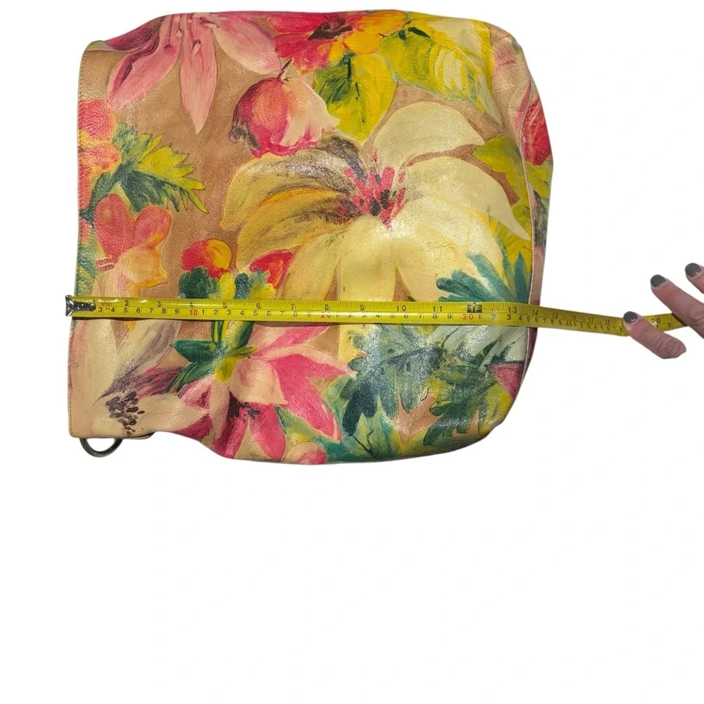Maurizio Taiuti Italian leather floral hobo/shoulder bag